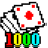 1000 Card game icon